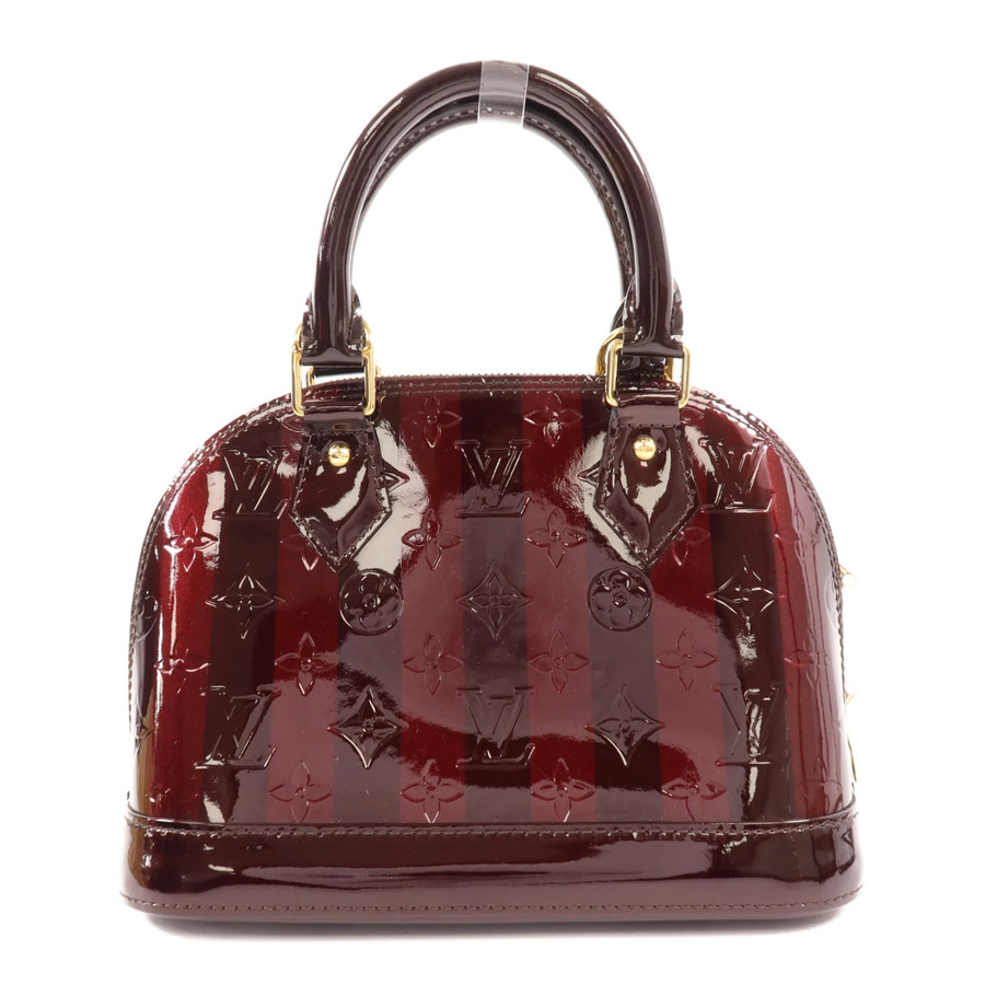 Louis Vuitton Alma BB, Amarante Vernis Rayures