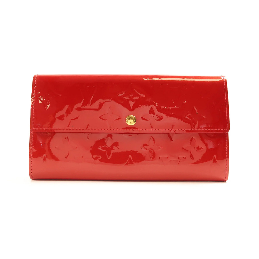 Louis Vuitton Sarah Wallet, Monogram Vernis Red