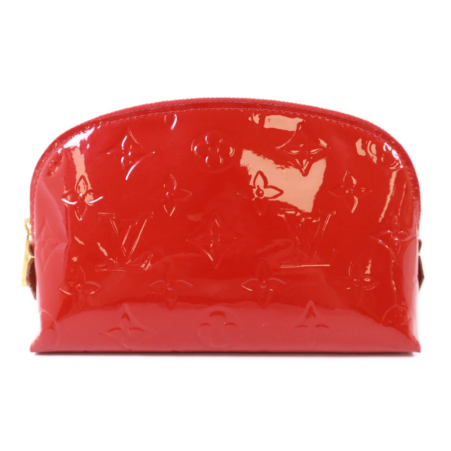 Louis Vuitton Pochette Cosmetic, Monogram Vernis Red
